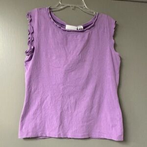 Vintage Liz Claiborne Purple Sleeveless Women's Top
